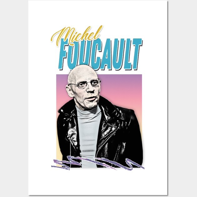 Michel Foucault / Philosopher Aesthetic Fan Design Wall Art by DankFutura